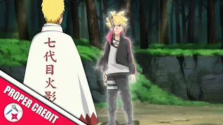 CREDITS FOR: Boruto Shows Naruto His New Curse Transformation