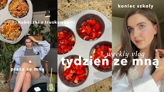 WEEKLY VLOG | koniec szkoły, przepis na babeczki, nowa zajawka, obowiązki