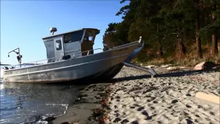 Amazing boat walks on land