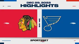 NHL Highlights - Blackhawks vs. Blues - December 29, 2022