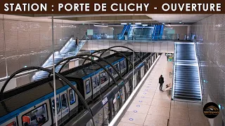 Métro de Paris - Ouverture de la station Porte de Clichy sur la ligne 14