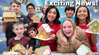 Exciting News | $100 GINGERBREAD HOUSES | Who Wins?