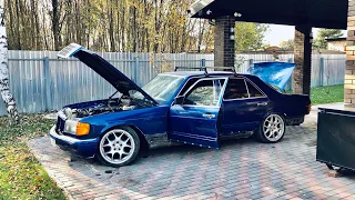 #80 Поставил на Мерседес W126 пружины «Eibach»