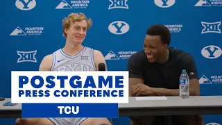 BYU Men's Basketball | Postgame Press Conference | TCU | March 2, 2024