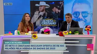 Zé Neto e Cristiano recusam oferta de 100 milhões de reais pela agenda de shows de 2023