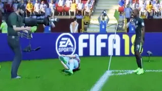 Hardest slide tackle ever makes the player Scream in pain