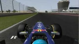 F1 2012 Bahrain GP (Sakhir) Vettel Pole Lap Onboard