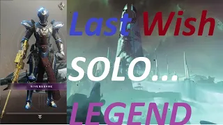 FULL "Last Wish" Raid LOADOUT IN Year 3 COMP...(Solo 5500 ELO)