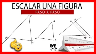 ⚡Como hacer una figura a escala ⚡ Dibujo técnico paso a paso | Triángulos semejantes