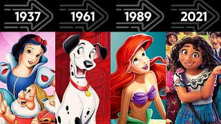 Evolución de Disney Animation - Todas las Películas de 1937 a 2023