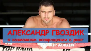 Александр Гвоздик о своем возвращении в ринг