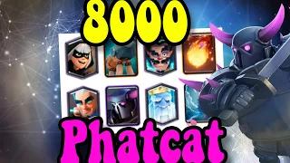 Phatcat Pekka Bandit EWiz Bridge Spam👈 8000 Clash Royale