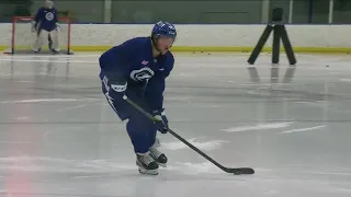 First-round pick Isaac Howard participates in Lightning Development Camp