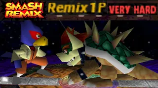 Smash Remix - Classic Mode Remix 1P Gameplay with Giant Falco (VERY HARD)