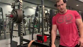 Day 19 (Training) - Breaking the Tom Platz Squat Record - (500lbs x 23reps)