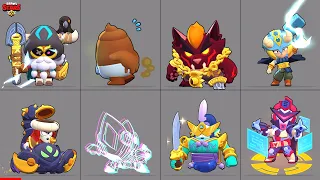 Brawl Stars : New February 2024 Update - All Skins Winning and Losing Animations