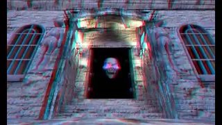 3d horror skull