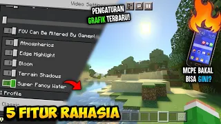 Aku Coba Aktifin SETTINGAN GRAPHICS TERBARU MCPE yg disembunyikan Mojang & Fitur Rahasia Lainnya!