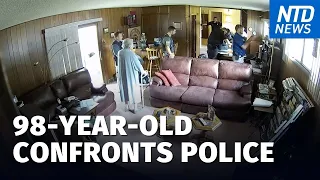 98 Year Old Newspaper Owner Confronts Police During Raid; Patients Transported After Hospital Outage