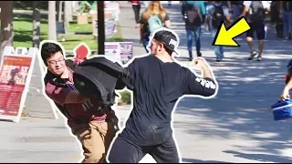 Punching Scare Prank in College! 🔥