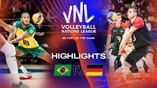 🇧🇷 BRA vs. 🇩🇪 GER - Highlights Week 1 | Men's VNL 2023