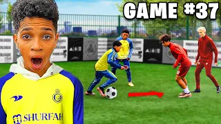 KID RONALDO IS AMAZING.. 2v2 vs PRO FOOTBALLERS