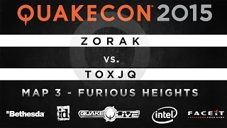 Zorak vs. toxjq - Map 3 - Furious Heights (QUAKECON 2015 DUEL)