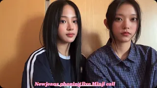 Newjeans phoning live 2024/04/12 (Engsub) Minji call