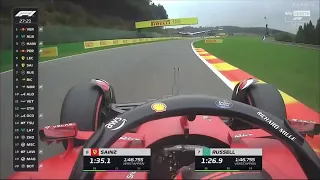 Carlos Sainz onboard porposing  Belgian GP 2022 FP1