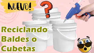 Ideas Geniales Reciclando Baldes o Cubetas | Decorando Botes de Pintura¡¡ De Basura A Lujo ♻️