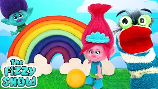 Fizzy Helps Trolls Poppy & Branch Make DIY Play-Doh Rainbow 🌈 | Fun Videos For Kids