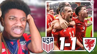 USA 1-1 Wales LIVE Reaction! | WE SOLDDDDD 😭