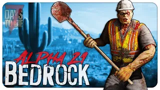 Building a Bedrock Base in the Desert! - 7 Days to Die Alpha 21 (Ep.1)
