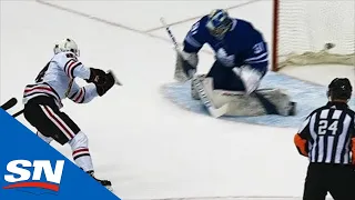 Patrick Kane Pounces On John Tavares' Turnover To Feed Dominik Kahun