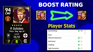 How to Max Scholes Rating To 96 🔥 || eFootball 2023 Mobile