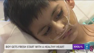 Boy gets fresh start with healthy heart