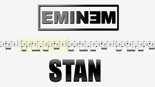 Eminem - Stan ft. Dido(Drum Notation) By @chamisdrums #chamisdrums #drumtabs #stan #eminem