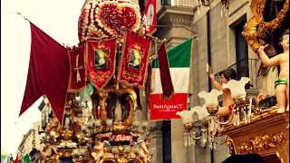 Candelore in Piazza Cutelli - Sant'Agata 04/02/2016 Catania