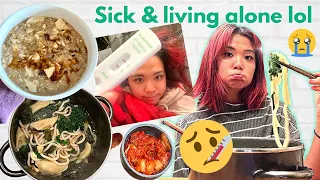 I GOT COVID AGAIN... What I ate when sick & living alone (vegan day of eating)