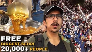 PAKISTAN’s BIGGEST FREE SEHRI for 20,000+ People - Street Food In KARACHI