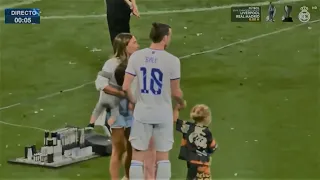 Gareth Bale in the celebrations of his fifth UCL with his family ❤️
