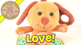 Tiny Love MagIQ Orange Puppy Dog Magic Belly Button Stuffed Plush Toy