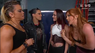 Alba Fyre, Isla Dawn, Sonya Deville, Zoey Stark & Shayna Baszler Backstage: Raw May 27 2024