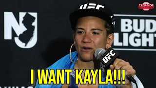 Ailin Perez Speaks After Her Decision Victory and Wants to Fight Kayla Harrison | UFC 302