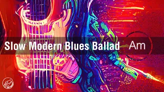 Slow Modern Blues Ballad Backing Track in A Minor