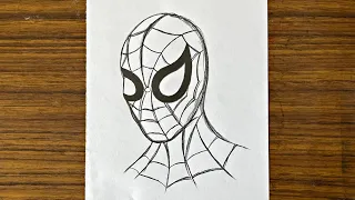 How to draw Spiderman | Spiderman drawing step by step | easy Drawing ideas for beginners | Drawing