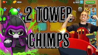 2 Tower CHIMPS Achievement - Bloons TD 6