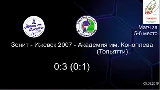 "Зенит Ижевск" 2007 - "Академия Коноплева" 2007 (Тольятти) -  0:3  (0:1)