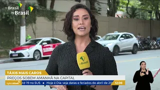 SP l Preços das corridas de táxi ficam mais caras em São Paulo