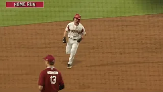 South Carolina announcer audibly disturbed when Cayden Wallace hits a home run